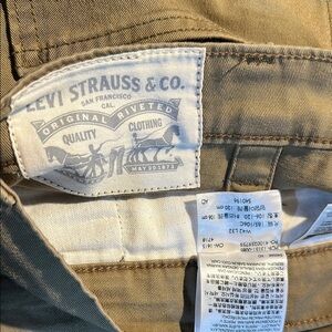 Levi's Tan Slim Straight Jeans Iconic Style